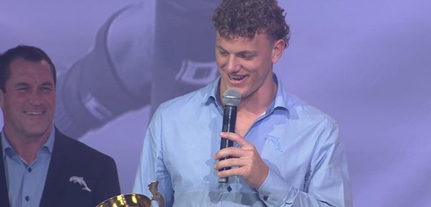 Jack Bostock Rookie of the Year speech