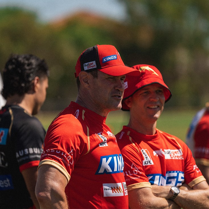 Woolf on field at training