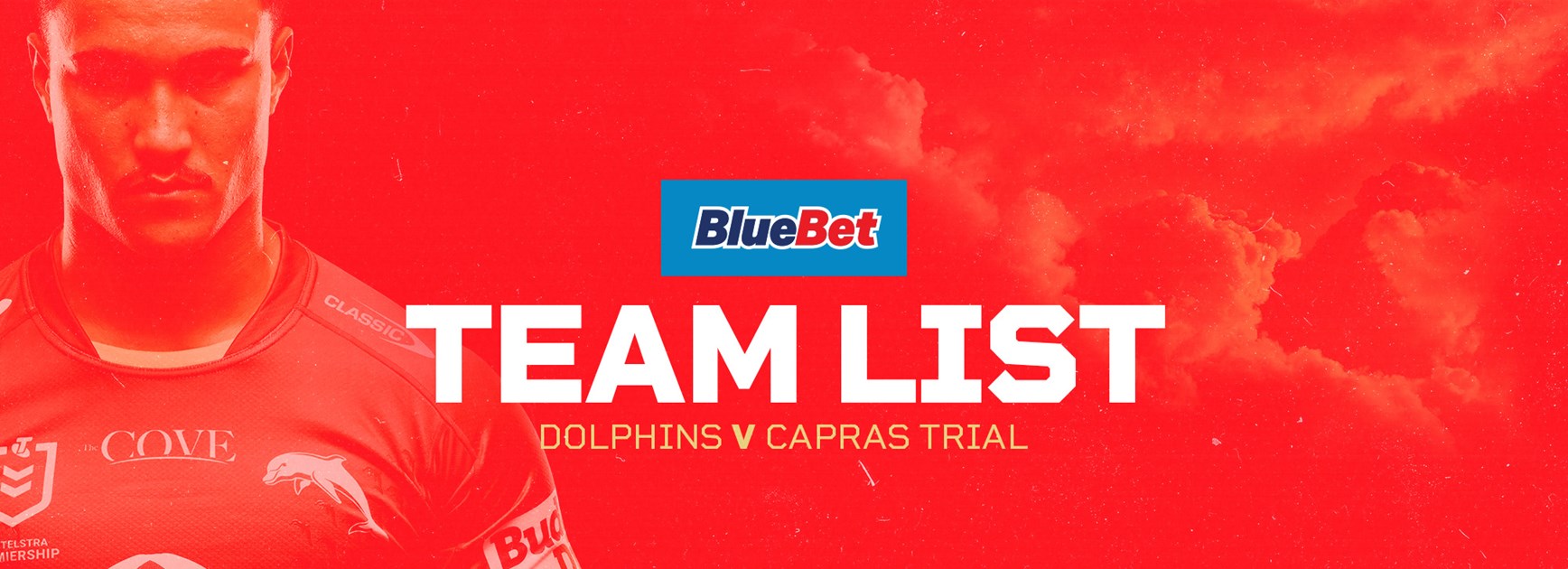 Dolphins v Capras trial team list